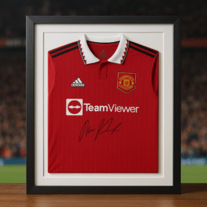 Signed & Framed Marcus Rashford Manchester United Shirt