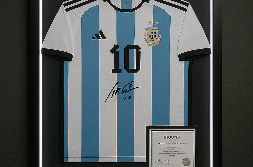 Signed & Framed Lionel Messi Shirt (World Cup 2022 Edition)